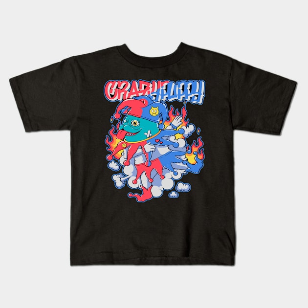 Crazy puppy Kids T-Shirt by Forstration.std